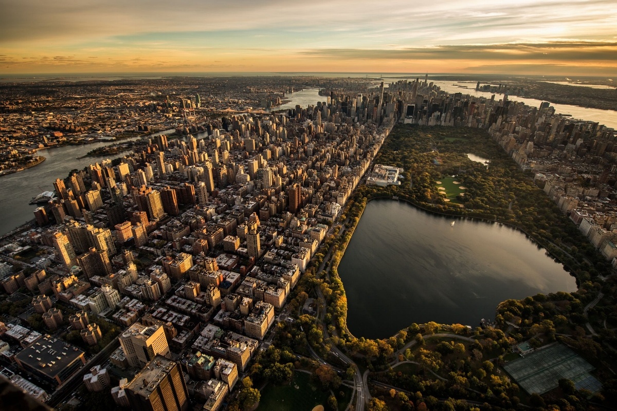 Aerial View of NYC